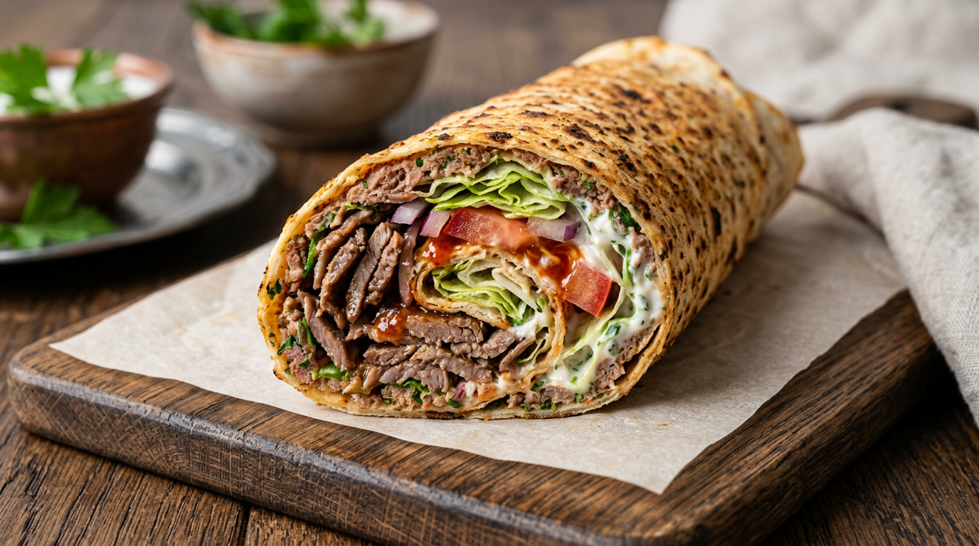 Lahmacun Gerollt