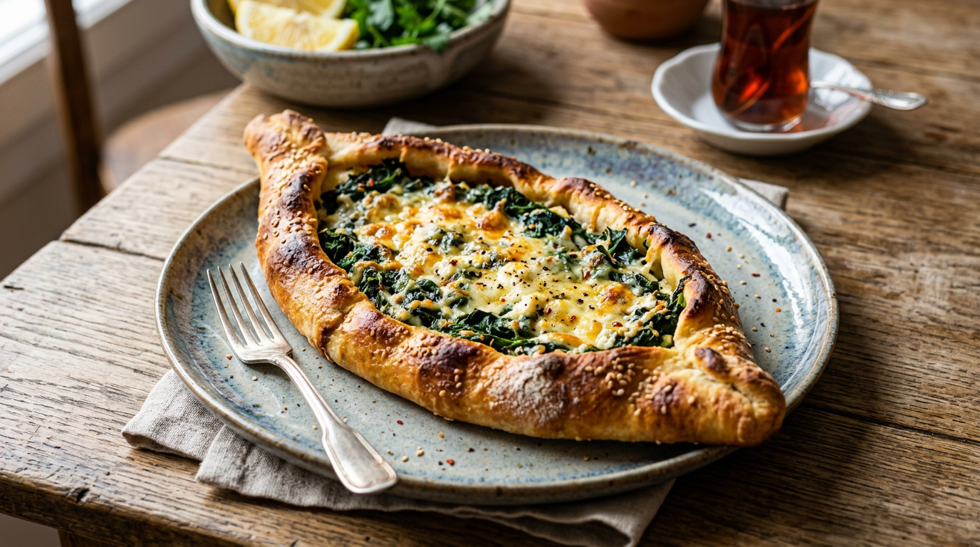 Ispanaklı Pide