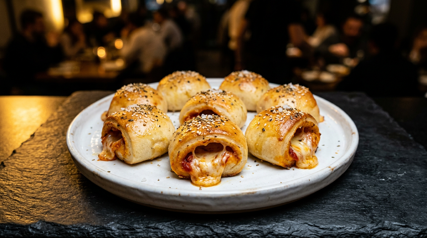 Pizzabrötchen mit Käse